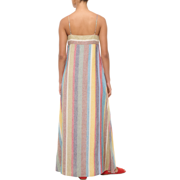 Laura Stripe Linen Dress
