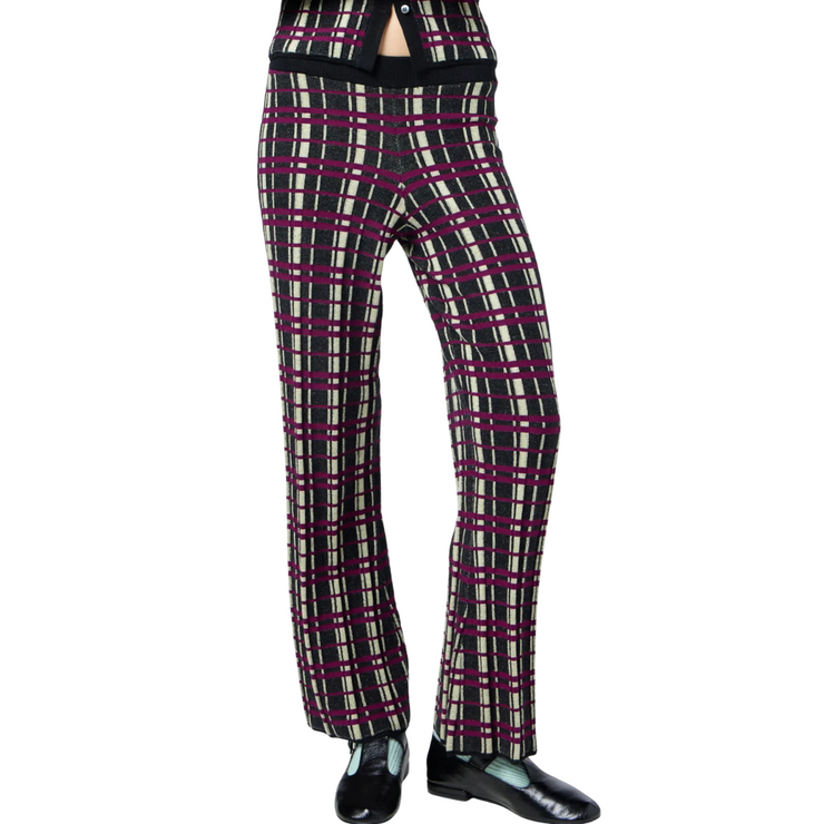Plaid Flare Pant