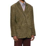 Deep Sage Suede Jacket