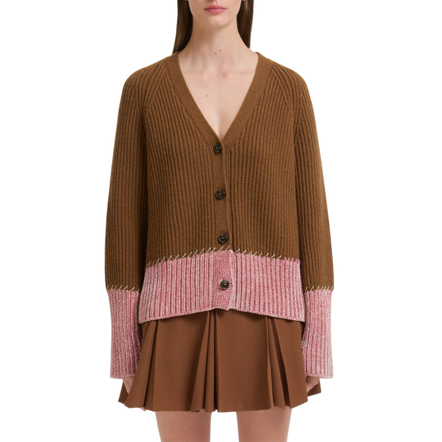 LS Bicolor Cardigan