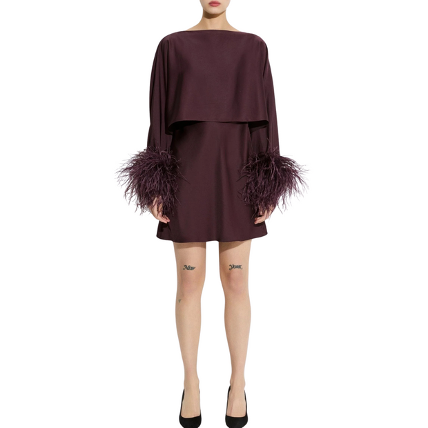 Layered Satin Mini Dress
