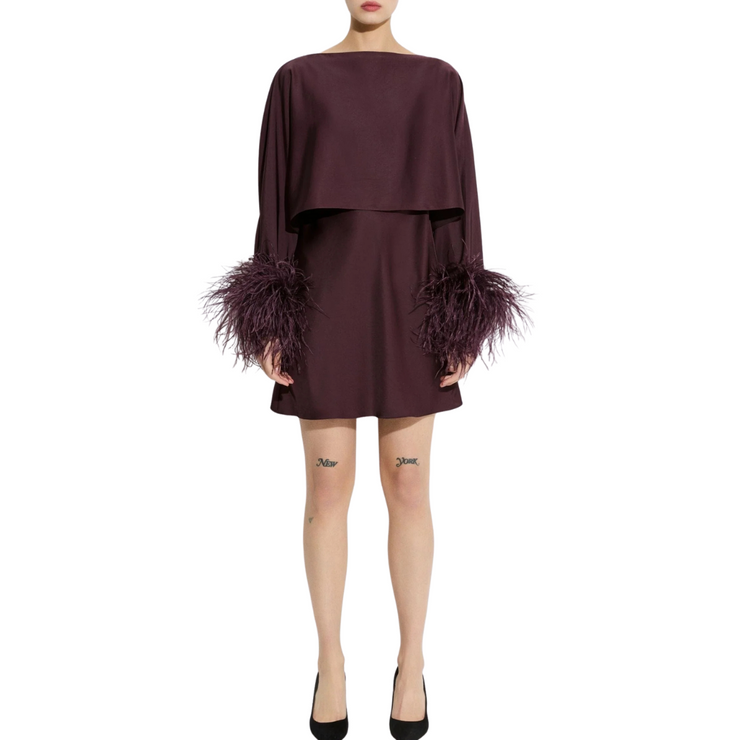 Layered Satin Mini Dress