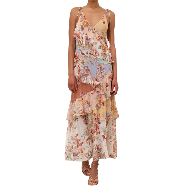 Awaken Frilled Slip Dress