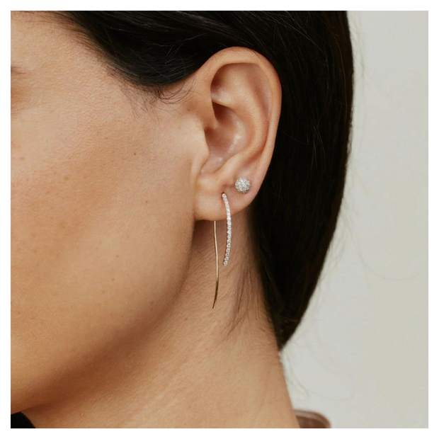 Diamond Hook Earrings