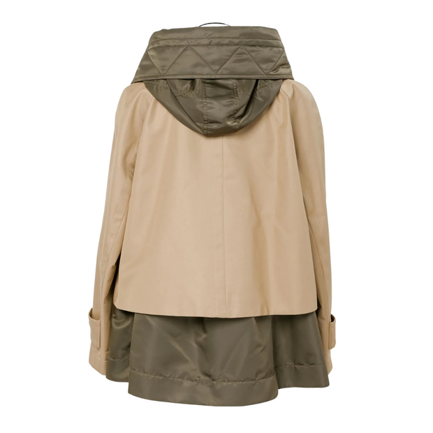 Hooded Cotton Gabardine Jacket