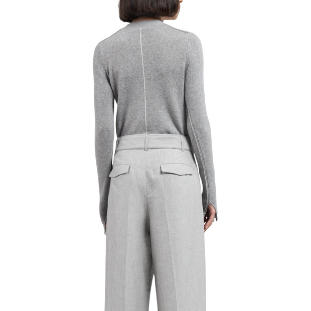 Heather Grey Slim Cardigan