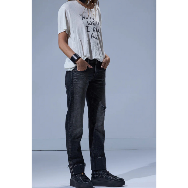 Cinder Selvedge Cuff Boy Straight