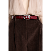 Deep Red Mija Belt