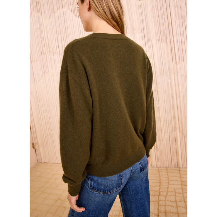 RYLA CASHMERE V-NECK PULLOVER
