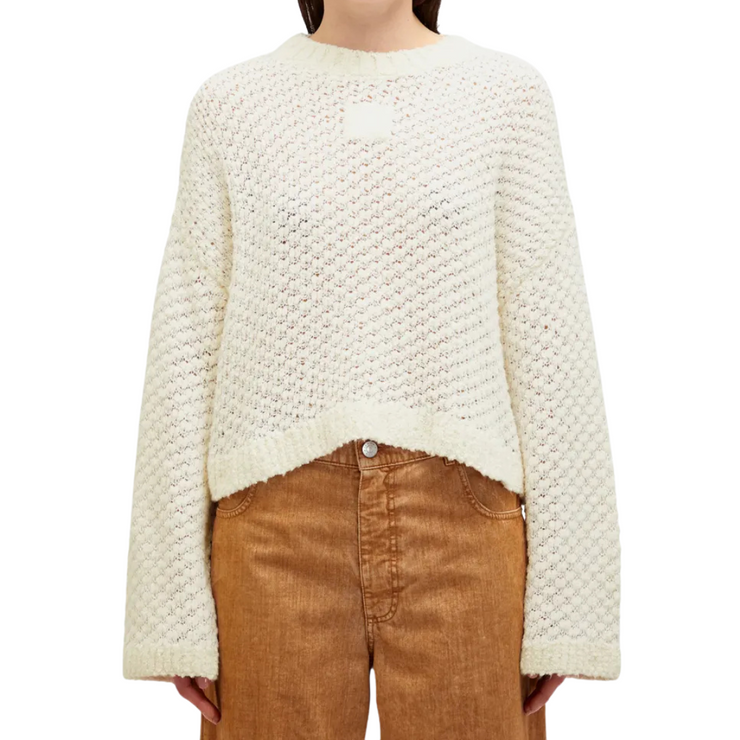 CROPPED OPEN STITCH JUMPER