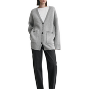 Grey Longline Cardigan