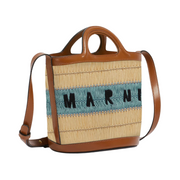 Stripe Raffia Sac Bag