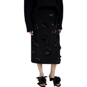 Embroidered Moira Skirt