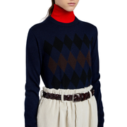 VIVIAN ARGYLE KNIT TOP