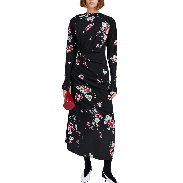 TRUDIE PRINTED SILK DRESS