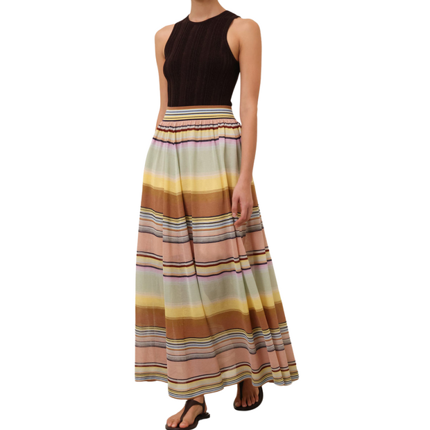 Coco Stripe Circle Skirt