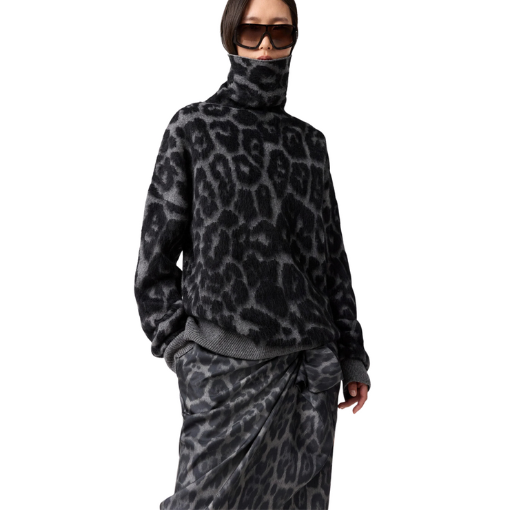 Leopard Jacquard Jumper