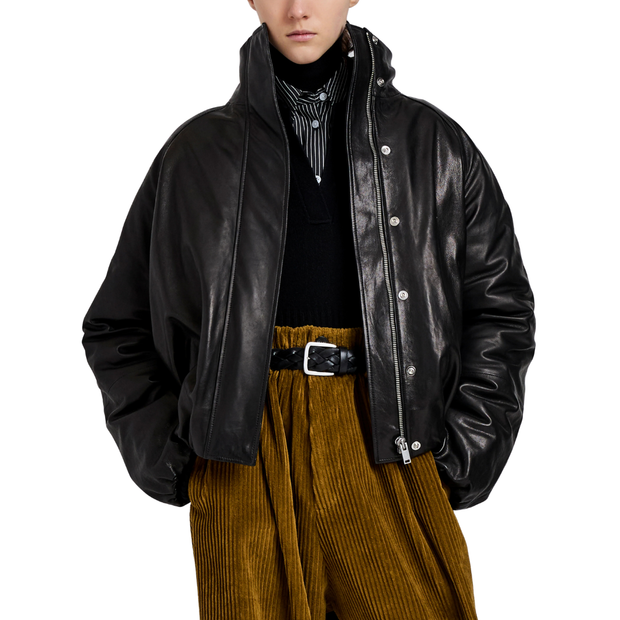 LANEY SEMIGLOSS LEATHER JACKET