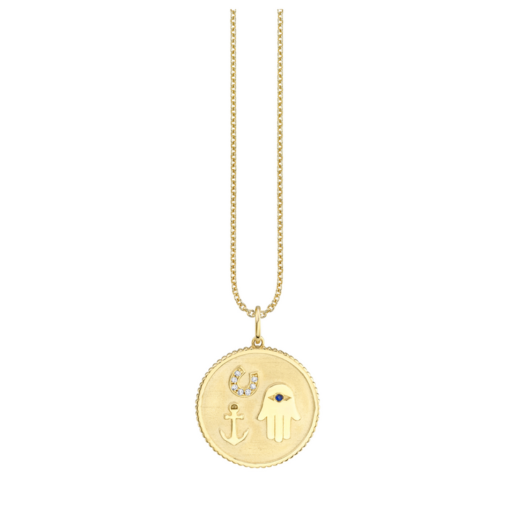 Luck, Protection & Hope Coin Necklace