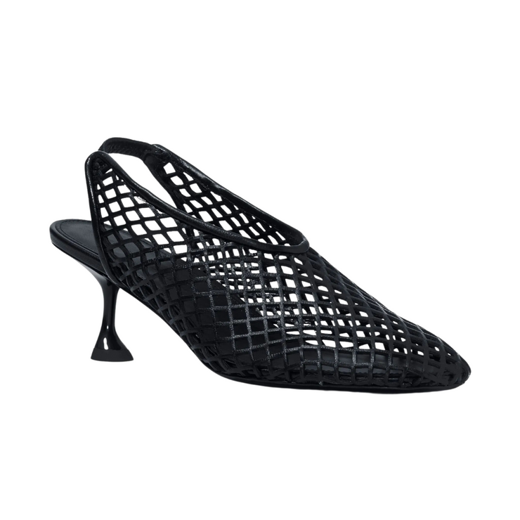 Tee Perforated Slingback Pumps