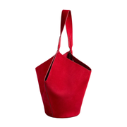 Ruby Small Suede Lotus Tote