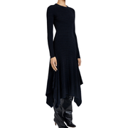Didi Dress in Velvet Stripe