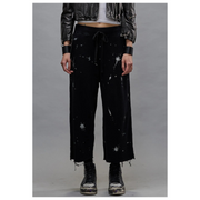 Splatter Paint Cropped Sweatpant