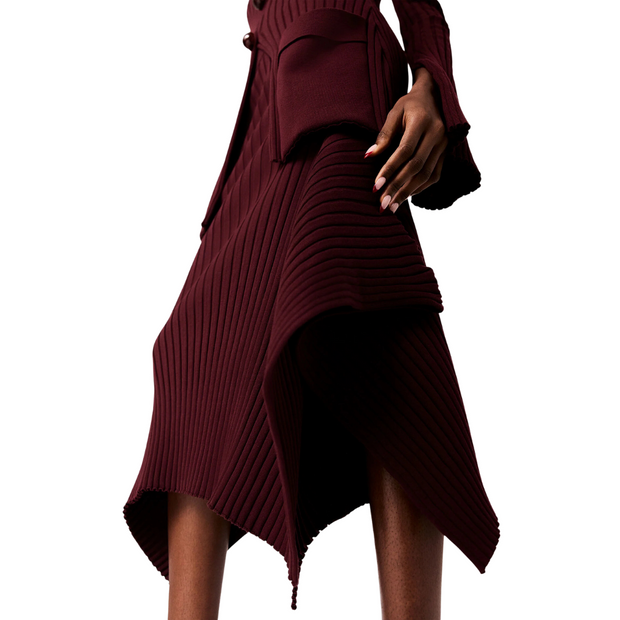 Bordeaux Knit Skirt