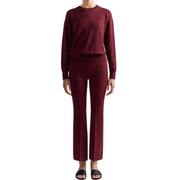Merino Kick Pant in Wine