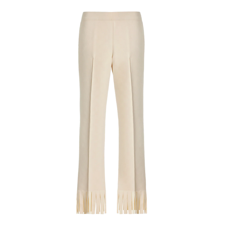 Ecru Fringe Louis Pant