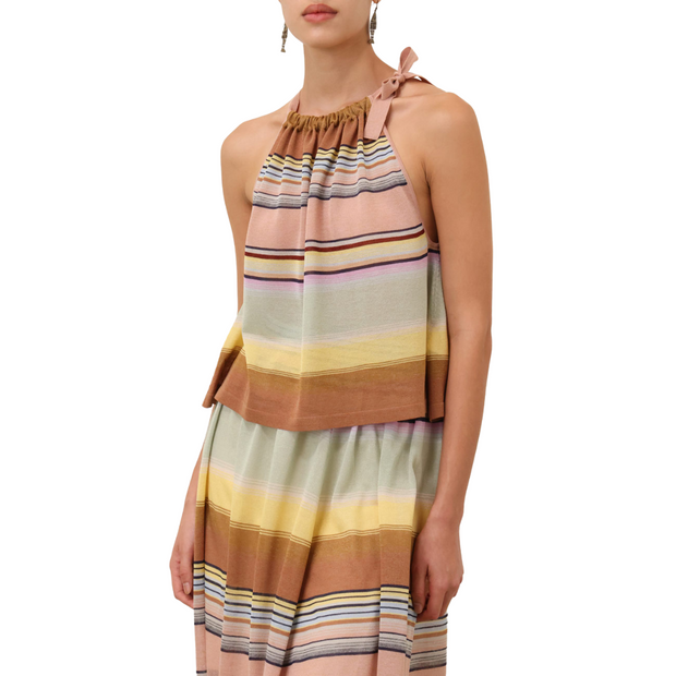 Coco Stripe Halter Top