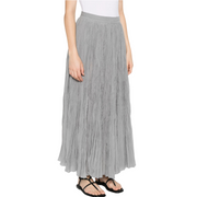 Grey Plisse Skirt