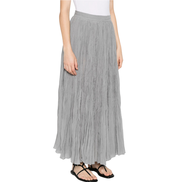 Grey Plisse Skirt