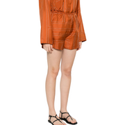 Terracotta Silk Shorts