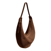 Dark Brown Suede Augustina Hobo