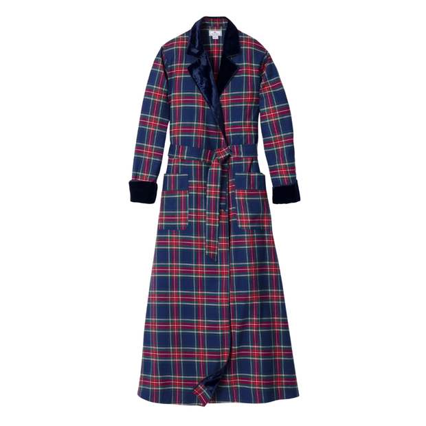 Velvet Trim Robe in Windsor Tartan