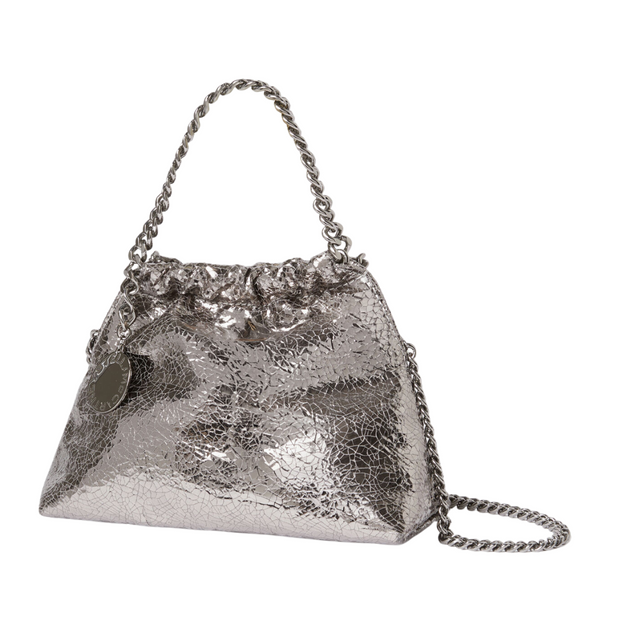 Metallic Crack Falabella Bag