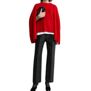 Poppy Cashmere Cape Knit