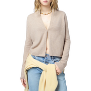 STEALTH CARDIGAN IN TAUPE