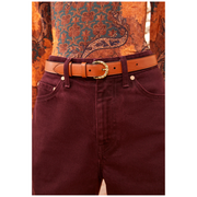 Brown Gia Twisted Buckle Belt