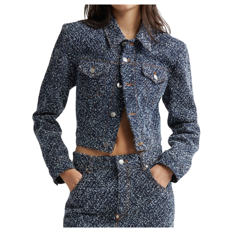 Boucle Denim Jacket