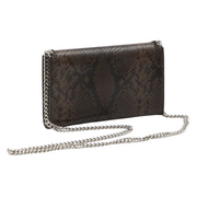 Snake Print Foldover Wallet on Chain