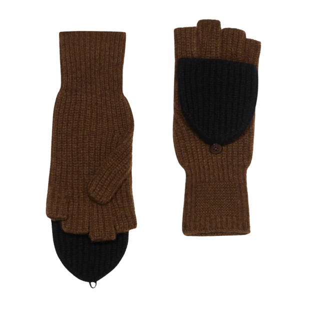 The Mitts in Chestnut/Black