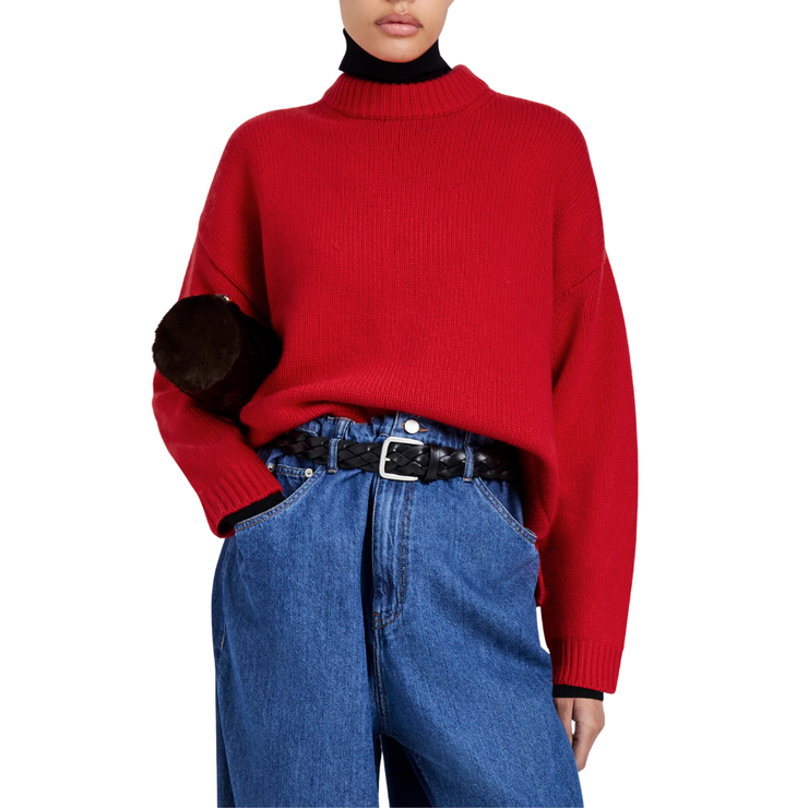RED RUTHI CHUNKY KNIT