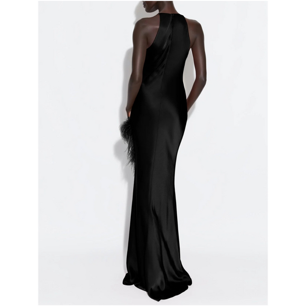 Satin Halter Gown