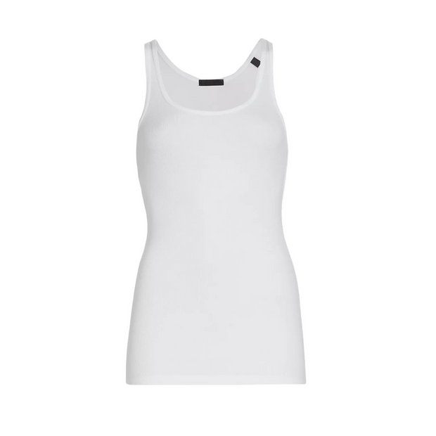 White Rib Boy Tank