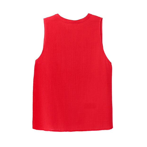 Real Red Tish Top