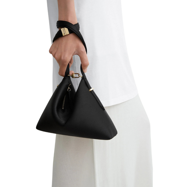 Bevel Satin Wristlet