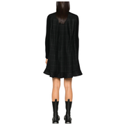 Knit Windowpane Mini Dress