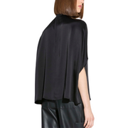 SATIN CAPE TEE
